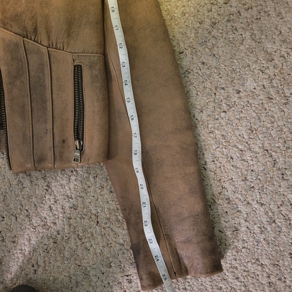 GUESS VINTAGE Women's LEATHER JACKET Size S - Picture 9 of 9